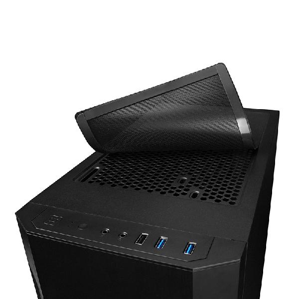 Chieftec Elox // Black , 2x USB3.2 Gen 1, 1x USB2.0