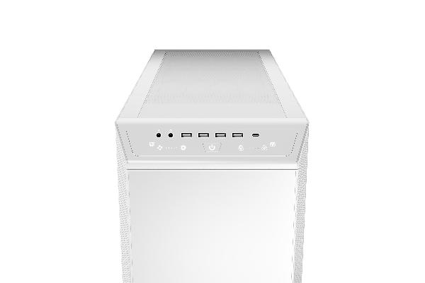 be quiet! Dark Base Pro 901 White, 603 x 254 x 569, IO-panel 1x USB 3.2 Gen. 2 Type C, 4x USB 3.2, HD Audio (mic + audio), fan contro. ARGB contr., 1x 5,25, up to 7x 3,5 (2 inc), up to 17x 2,5 (6 inc), inc 3x 140 mm Silent Wing 4