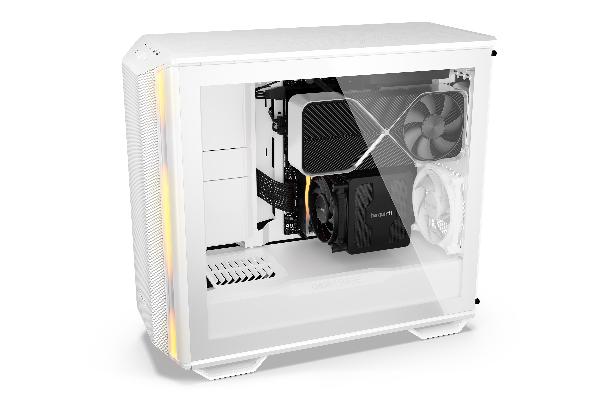 be quiet! Dark Base 701 White, 565 x 249 x 523, 2xUSB3.2, 1xUSB-C 3.2Gen2, HD-Audio, 3 step fan controller, ARGB Controller, 3x3,5, 4x2,5, inc 3x 140 mm Silent Wings 4, ARGB Lighting Strips front