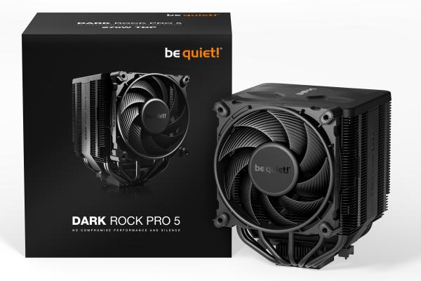 be quiet! Dark Rock Pro 5, 270W TDP, sockets: AM5 / AM4 / 1851 / 1700 / 1200 / 115X , 120mm+135mm Silent Wings fan, 2 speed switch