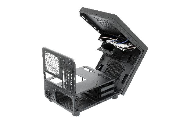 Chieftec Gamer/Cube // Black , M-ATX Cube, 390mm x 265mm x 325mm (Stand +22mm), 2x USB3.0 (USB3.1 Gen 1), 1x USB2.0, Audio-out (AZALIA / HD-Audio), Mic-in, graphics max 320mm, CPU cooler max 150mm