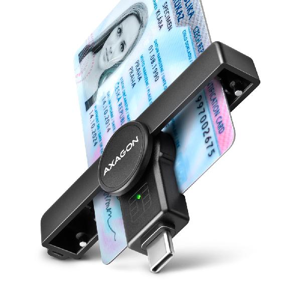AXAGON CRE-SMPC USB-C Smart card/ID card PocketReader