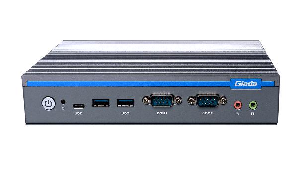 Giada MiniPC barebone DF612 i3-1215U, Fanless, 2xSO-DIMM DDR4, M2 for SSD, M2 for WiFi, 2xGBit LAN i219 RTL8111H, M.2 for 4G, SIM-Card slot, 4x USB3.2 Gen2, 1 x USB-C 3.2 Gen2, 2 x USB2.0, 1xDP 8K, 2x HDMI 4K, audio, 2 x COM