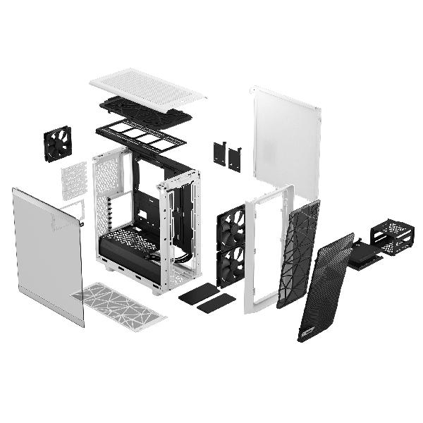 Fractal Design Meshify 2 Compact White TG Clear Tint