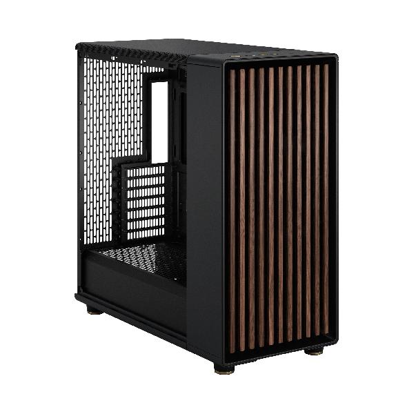 Fractal Design North XL Charcoal Black, (E-)ATX Large Size Mid Tower, 1xUSB 3.1 Gen 2 Type-C, 2xUSB 3.0, Audio & Mic, Wood Front, Mesh Side, 503 x 240 x 509 mm, 3 x Aspect 140 mm PWM Included.