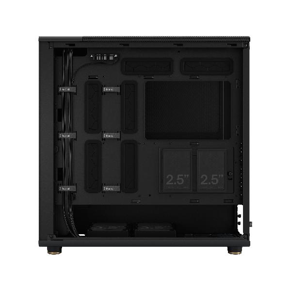 Fractal Design North XL Charcoal Black, (E-)ATX Large Size Mid Tower, 1xUSB 3.1 Gen 2 Type-C, 2xUSB 3.0, Audio & Mic, Wood Front, Mesh Side, 503 x 240 x 509 mm, 3 x Aspect 140 mm PWM Included.