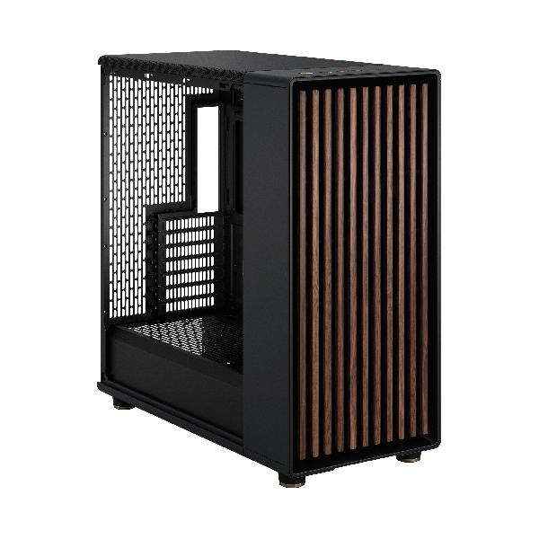 Fractal Design North XL Charcoal Black TG Dark, (E-)ATX Large Size Mid Tower, 1xUSB 3.1 Gen 2 Type-C, 2xUSB 3.0, Audio & Mic, Wood Front, Tempered Glass Side, 503 x 240 x 509 mm, 3 x Aspect 140 mm PWM Included.