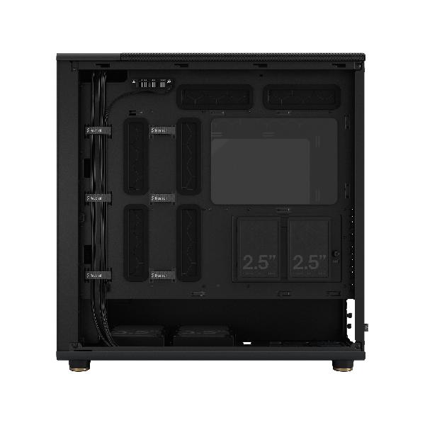 Fractal Design North XL Charcoal Black TG Dark, (E-)ATX Large Size Mid Tower, 1xUSB 3.1 Gen 2 Type-C, 2xUSB 3.0, Audio & Mic, Wood Front, Tempered Glass Side, 503 x 240 x 509 mm, 3 x Aspect 140 mm PWM Included.