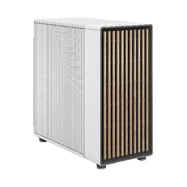 Fractal Design North XL Chalk White, (E-)ATX Large Size Mid Tower, 1xUSB 3.1 Gen 2 Type-C, 2xUSB 3.0, Audio & Mic, Wood Front, Mesh Side, 503 x 240 x 509 mm, 3 x Aspect 140 mm PWM Included.