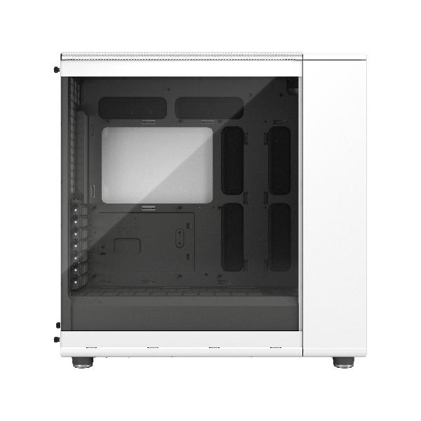 Fractal Design North XL Chalk White TG Clear, (E-)ATX Large Size Mid Tower, 1xUSB 3.1 Gen 2 Type-C, 2xUSB 3.0, Audio & Mic, Wood Front, Tempered Glass Side, 503 x 240 x 509 mm, 3 x Aspect 140 mm PWM Included.