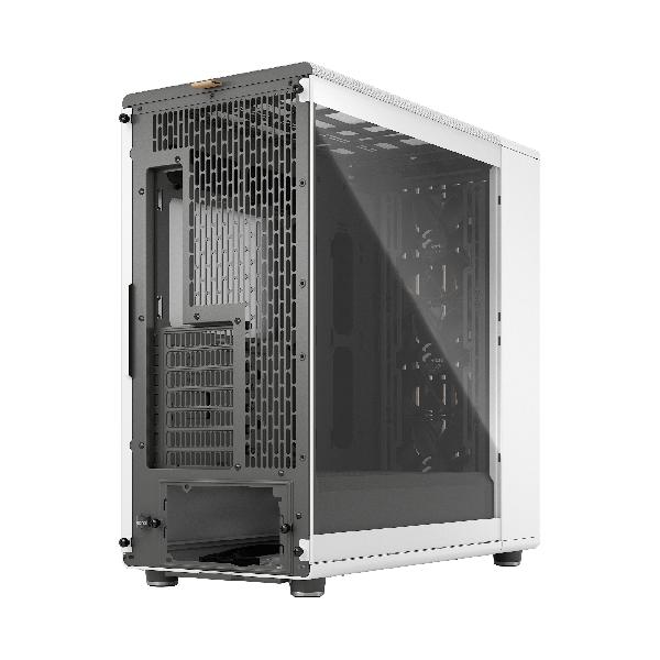 Fractal Design North XL Chalk White TG Clear, (E-)ATX Large Size Mid Tower, 1xUSB 3.1 Gen 2 Type-C, 2xUSB 3.0, Audio & Mic, Wood Front, Tempered Glass Side, 503 x 240 x 509 mm, 3 x Aspect 140 mm PWM Included.