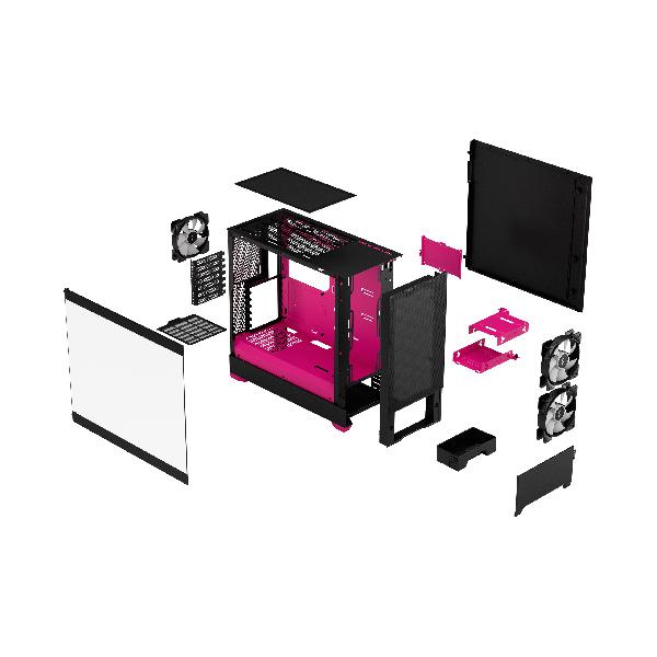 Fractal Design Pop Air RGB Magenta Core TG Clear Tint