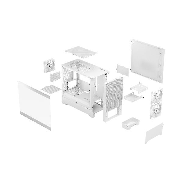 Fractal Design Pop Mini Air RGB White TG Clear Tint