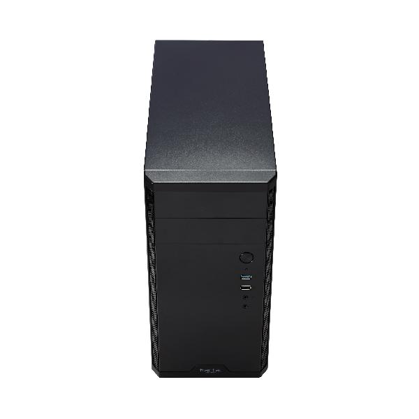 Fractal Design Core 1100 Micro-ATX Case, Black, Brushed Alu Front, 1 x USB2.0, 1 x USB3.0, Front 120 mm Fan included