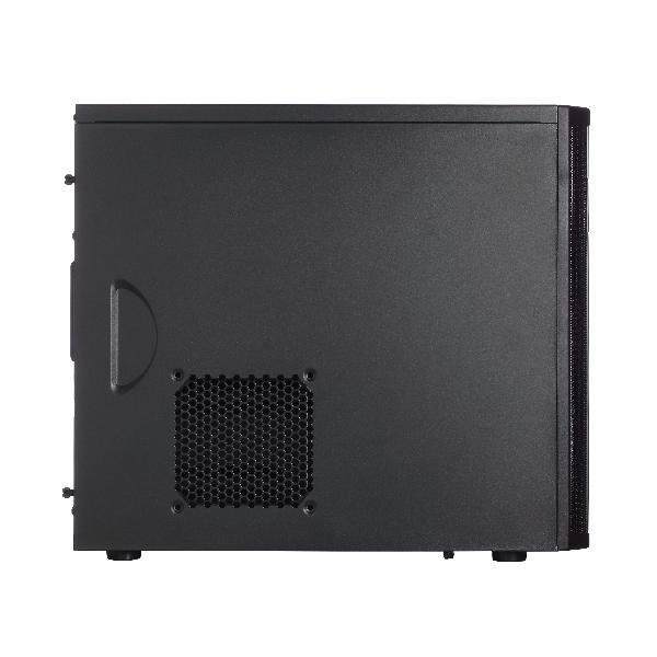 Fractal Design Core 1100 Micro-ATX Case, Black, Brushed Alu Front, 1 x USB2.0, 1 x USB3.0, Front 120 mm Fan included