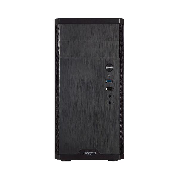 Fractal Design Core 1100 Micro-ATX Case, Black, Brushed Alu Front, 1 x USB2.0, 1 x USB3.0, Front 120 mm Fan included