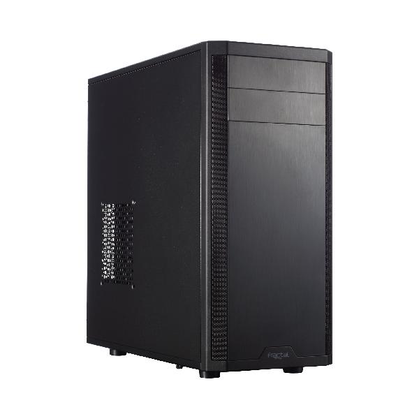 Fractal Design Core 2300 compact Full-ATX Case, Black, Brushed Alu Front, Watercooling Ready (240/280 front, 240 Top), 2 x 120mm Fan included