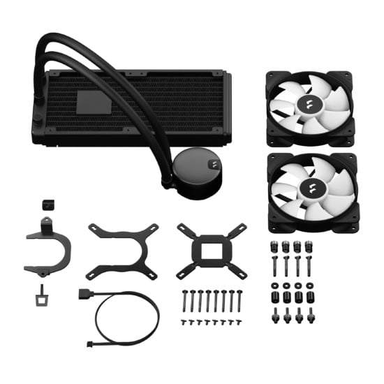 Fractal Design Lumen S24 v2 RGB AIO Watercooler, 2 x Aspect 12 RGB fan, AM4/5, S1700, S1200