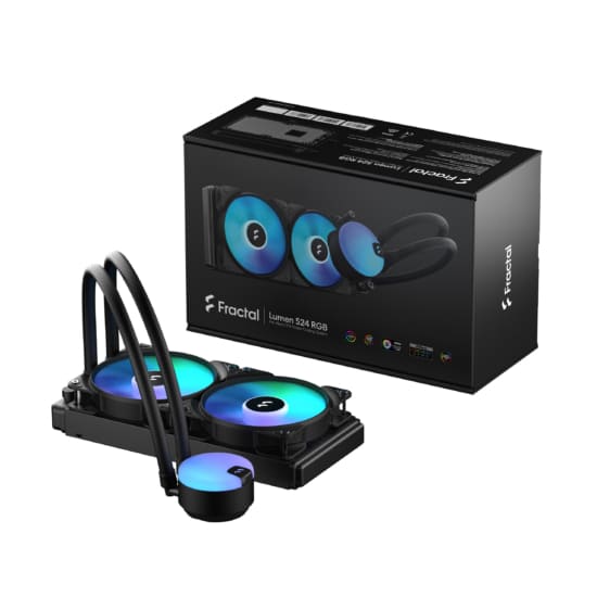 Fractal Design Lumen S24 v2 RGB AIO Watercooler, 2 x Aspect 12 RGB fan, AM4/5, S1700, S1200