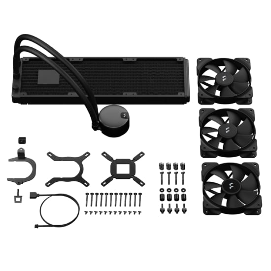 Fractal Design Lumen S36 v2 AIO Watercooler, 3 x Aspect 12 PWM fan, AM4/5, S1700, S1200