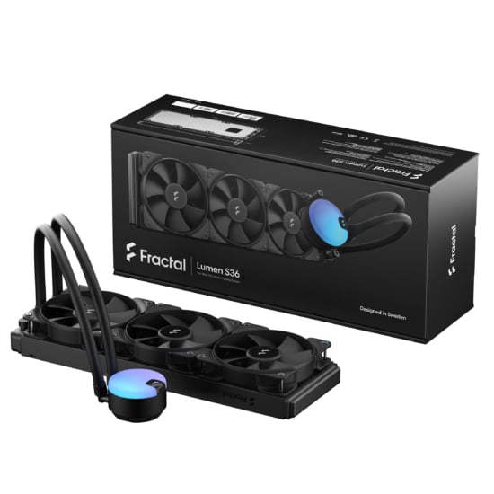 Fractal Design Lumen S36 v2 AIO Watercooler, 3 x Aspect 12 PWM fan, AM4/5, S1700, S1200