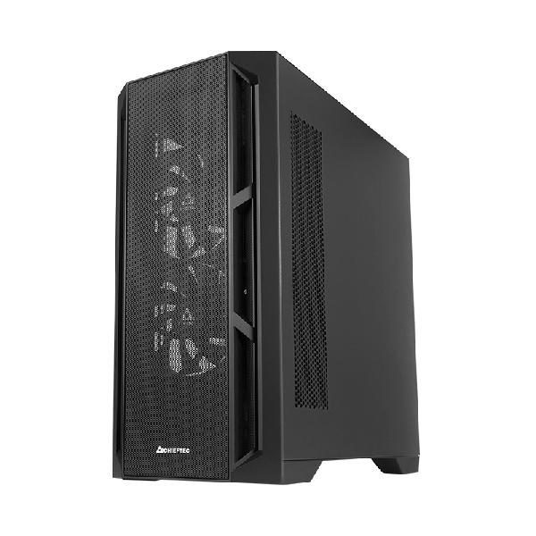 Chieftec Apex Air // Black, E-ATX Gaming case, T Glass w/ Mesh front panel, 3 x PWM Fan