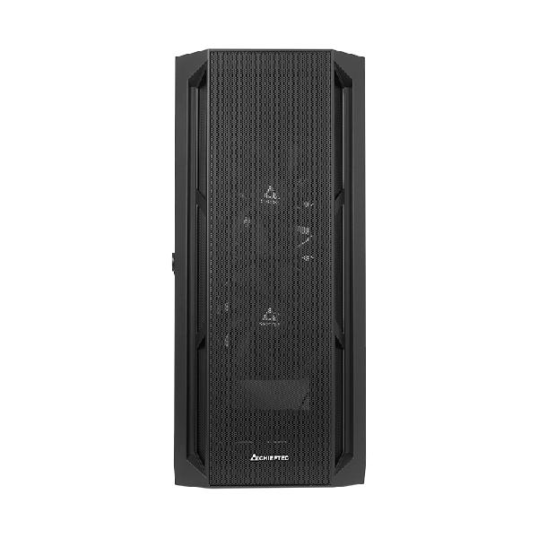 Chieftec Apex Air // Black, E-ATX Gaming case, T Glass w/ Mesh front panel, 3 x PWM Fan