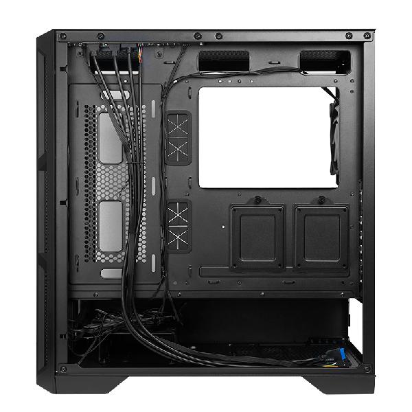 Chieftec Apex // Black, E-ATX Gaming case, T Glass, 4xRGB fan, w/USB Type C