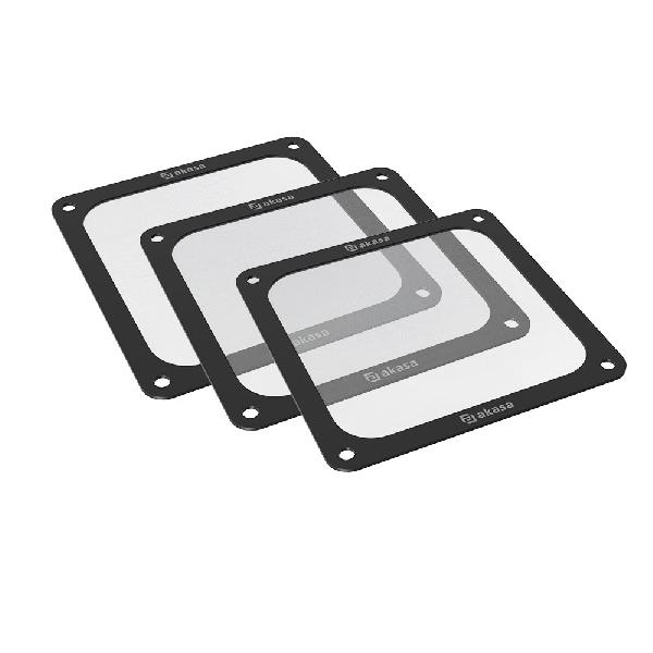 Akasa 120mm Strong Magnetic Nylon mesh PC Fan Filter, 3/pack