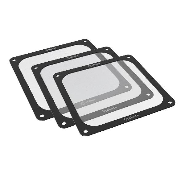 Akasa 140mm Strong Magnetic Nylon mesh PC Fan Filter, 3/pack