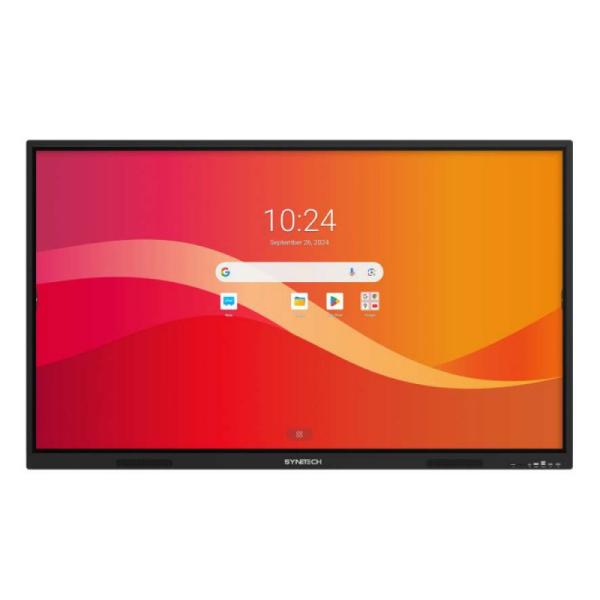 Synetech Piscis Infinity 65 inch 4K interactieve touchscreen, Android 14, 8+128GB, Speakerphone, 16x2 Watt, Microphone, anti-bacterial, EDLA, Screen extension, AI compatible NPU 6T Processor, 2x pen, OPS optional