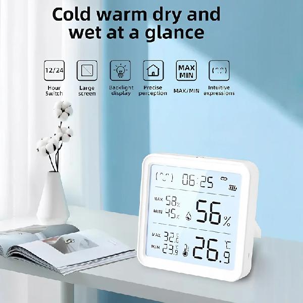 Gosund Temperature and humidity sensor with LCD screen with backlight