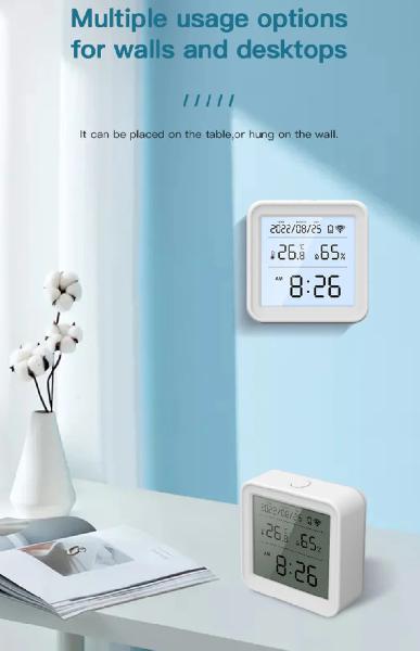 Gosund Temperature and humidity sensor with LCD screen with backlight