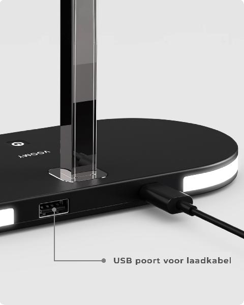 Voomy Wireless C5 - 5-in-1 Draadloze Oplader - Wireless Charger 15W // Zwart