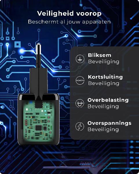Voomy Charge M33 - Snellader Oplader 33W // Zwart