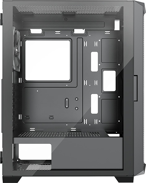 Xilence Xilent Blade II Black, ATX tempered glass window, mesh front case, 3 x 120 mm ARGB fan included