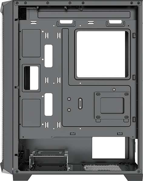 Xilence Xilent Blade II Black, ATX tempered glass window, mesh front case, 3 x 120 mm ARGB fan included