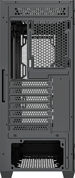 Xilence Xilent Blade II Black, ATX tempered glass window, mesh front case, 3 x 120 mm ARGB fan included