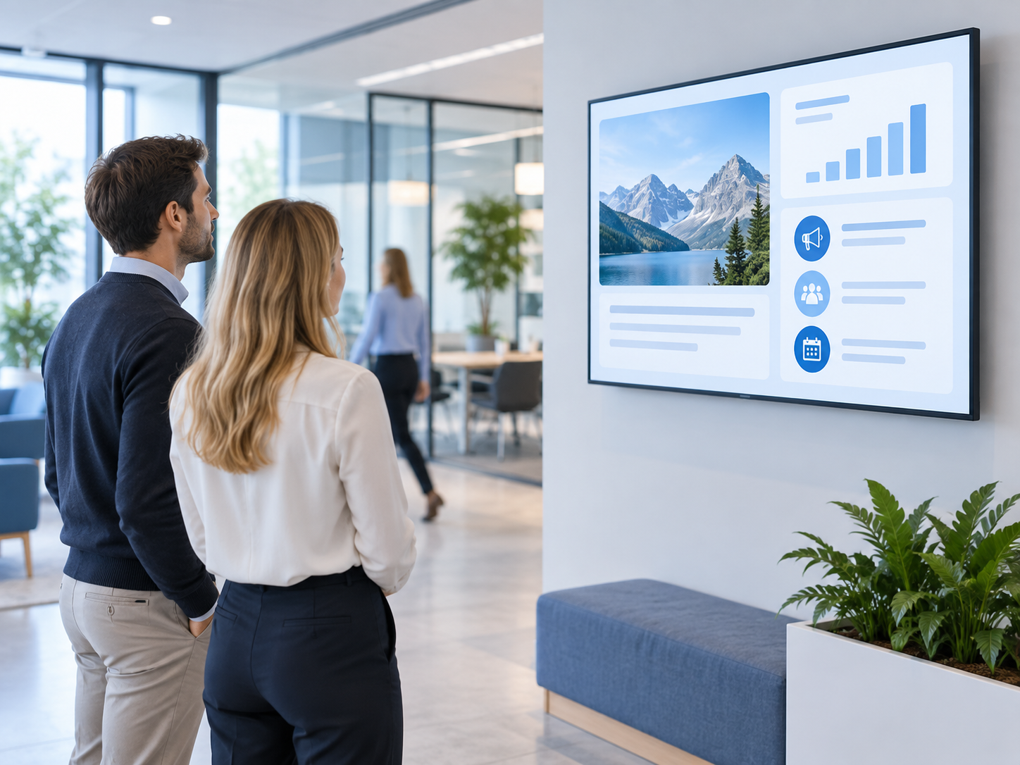 Digital signage bedrijfscommunicatie