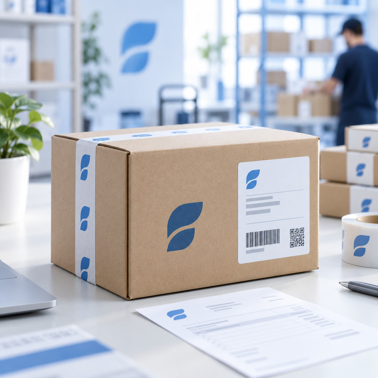 Eigen branding op pakket en verzendlabel