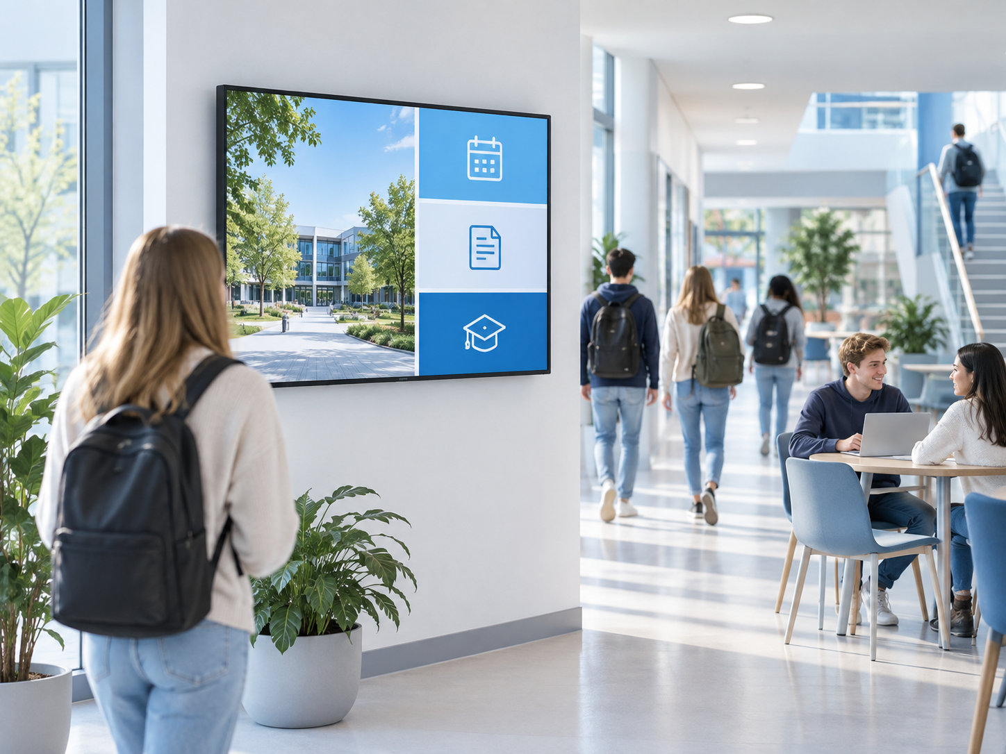 Digital signage onderwijs