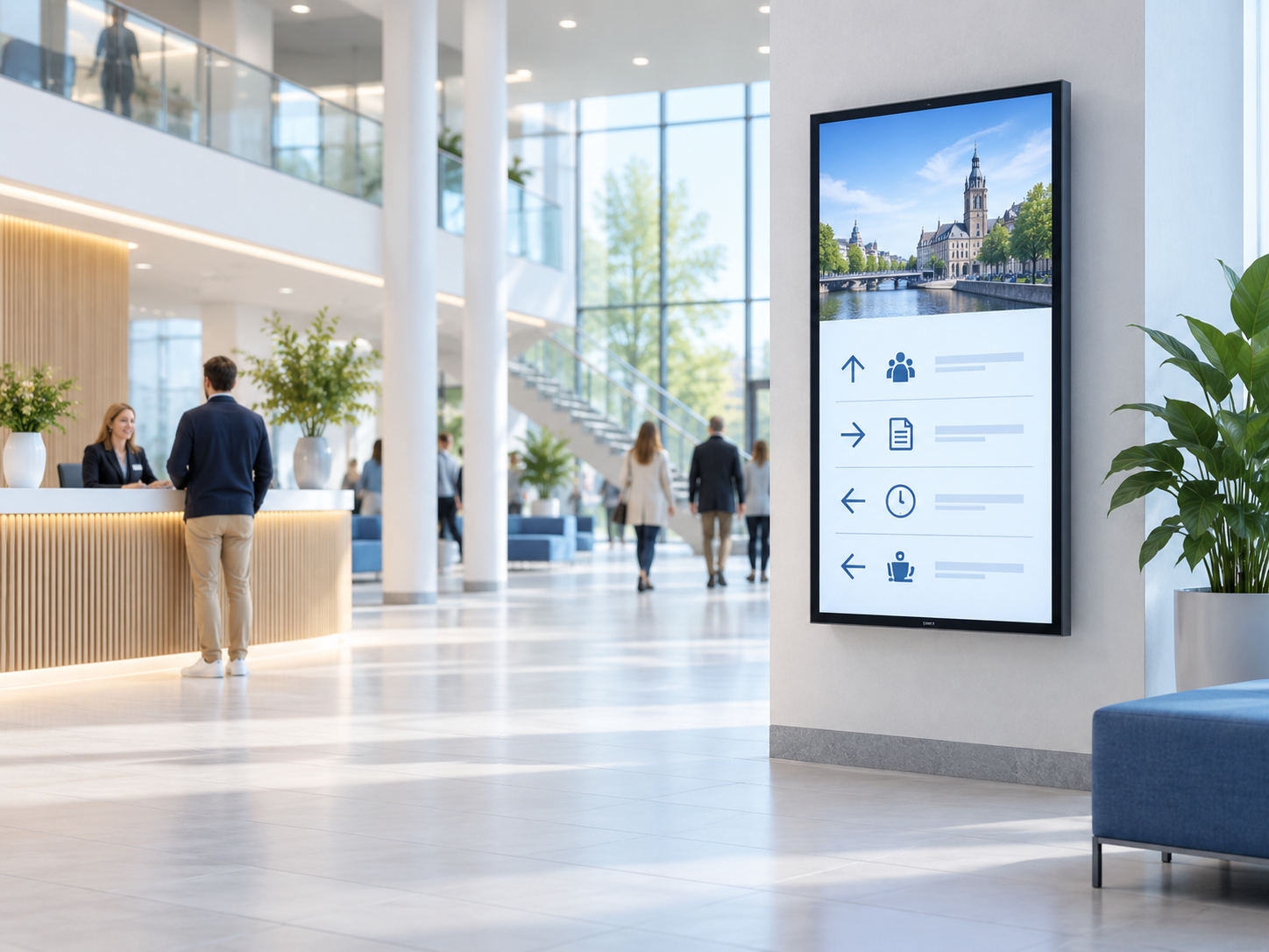 Digital signage overheid publieke ruimtes