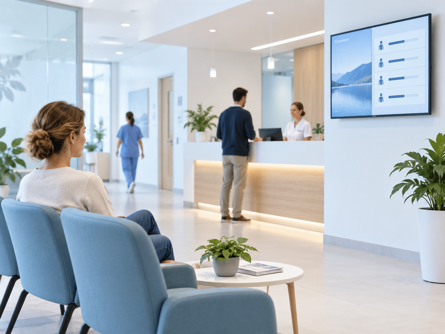 Digital signage zorg dienstverlening